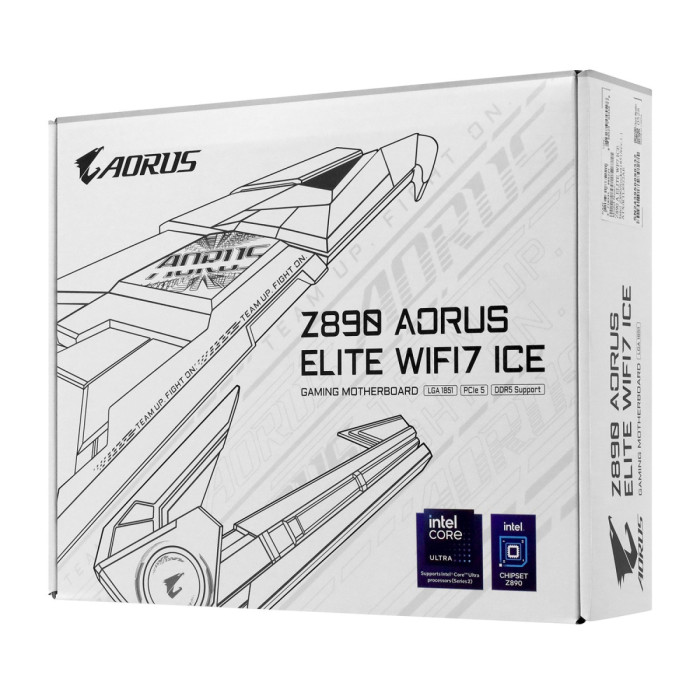 MB Socket1851, MATX, iZ890 (DP+TypeC) Gigabyte Z890 AORUS ELITE WIFI7 ICE, 4DDR5, PCIx16