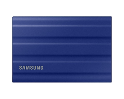 Внешний SSD 2000Gb Samsung T7 Shield USB 3.2 Gen.2 (10 Гбит/c) AES 256 Синий MU-PE2T0R/EU