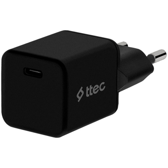 ttec SmartCharger 20W PD USB-C Travel Charger ,Black