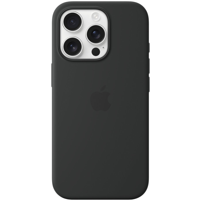 iPhone 16 Pro Silicone Case with MagSafe - Black,Model A3315