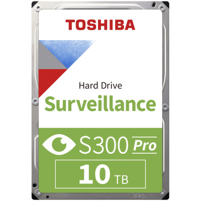 TOSHIBA S300 10TB 3.5-inch 7200 rpm Surveillance Hard Drive