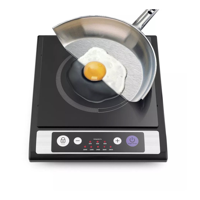 Индукционная плитка КТ-107 черный