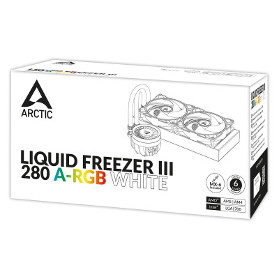Водяное охлаждение ARCTIC Liquid Freezer III - 280 A-RGB(White), ACFRE00151A, S1851/1700/1200/AMD4/5