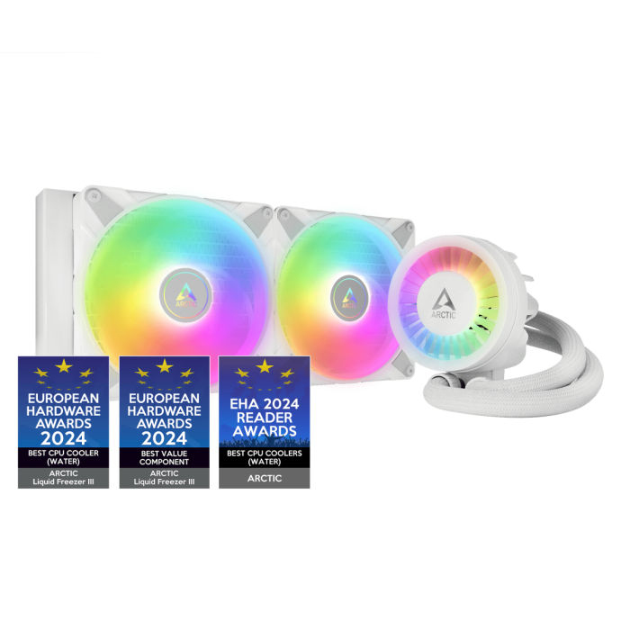 Водяное охлаждение ARCTIC Liquid Freezer III - 280 A-RGB(White), ACFRE00151A, S1851/1700/1200/AMD4/5