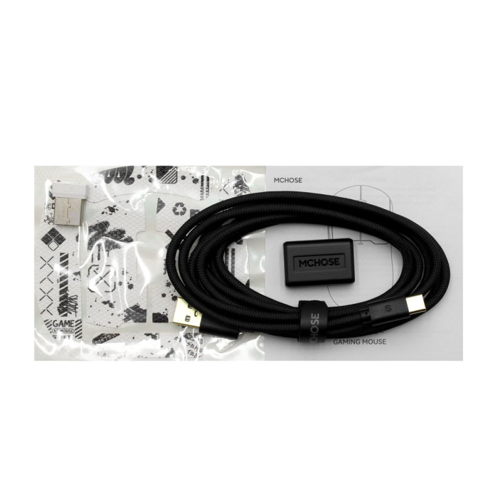 Mouse MCHOSE A5 Ultra White, Wireless, BT, USB