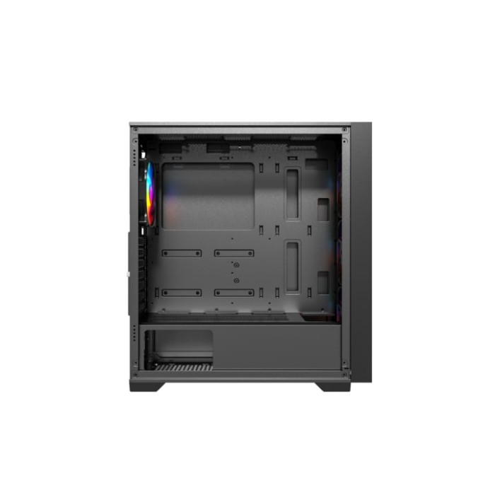 Корпус Wintek Andromeda Light i705 TG, Micro ATX, USB 1*3.0/2*2.0, HD+Mic, 0,5mm, 4*12cm fRGB fan, чёрный