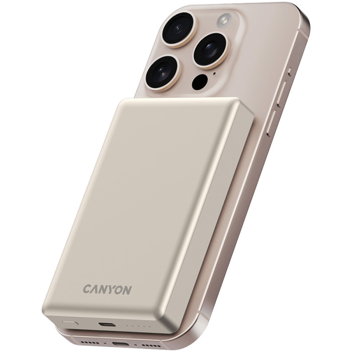 CANYON power bank OnPower 510 slim Magnetic 10000 mAh PD20W Beige
