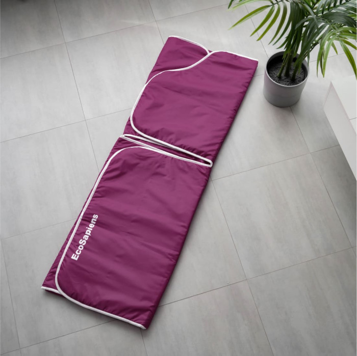 Термоодеяло электрическое двухзонное EcoSapiens TermoCapsula бордовое 220х180 см