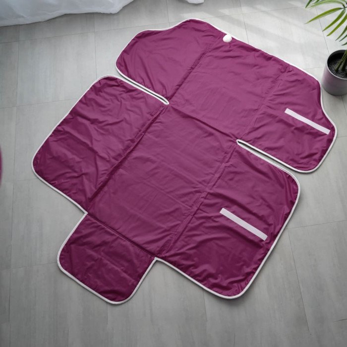 Термоодеяло электрическое двухзонное EcoSapiens TermoCapsula бордовое 220х180 см