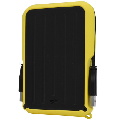HDD USB 1 TB Silicon Power, A66, SP010TBPHD66SS3Y, USB 3.2, black-yellow