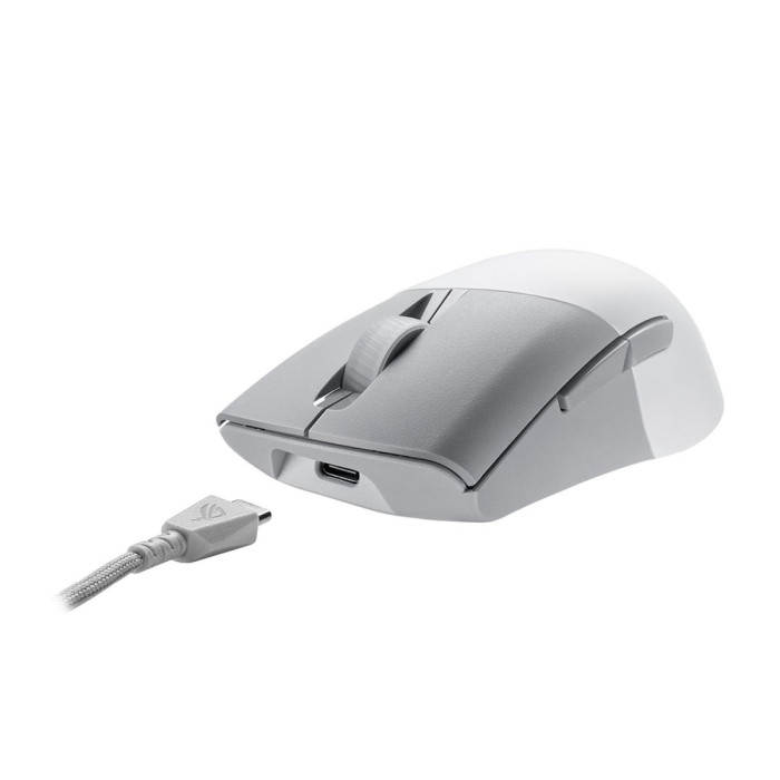 Mouse ASUS P709 ROG KERIS WL AIMPOINT, Wireless, BT 5.0/2.4GHz, Optical 36000 dpi, USB, white