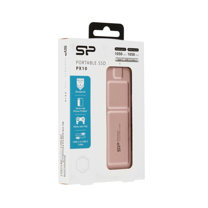 SSD USB 1 TB Silicon Power, PX10,SP010TBPSDPX10CP , USB 3.2, pink