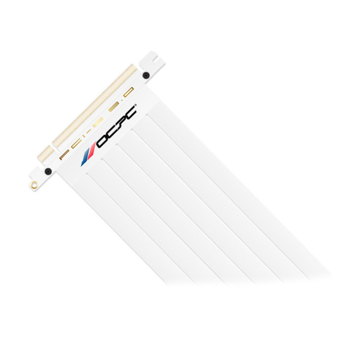 Cable (райзер), PCIe 3.0x16, OCPC XTENDER VERTICAl [OCXTP3RC9D250WH], 25cm white