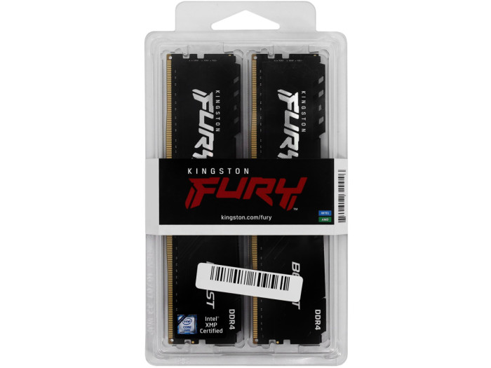 DIMM DDR4-128 GB kit <3200MHz> Kingston Fury Beast, KF432C16BBK4/128, (4x32GB) CL16