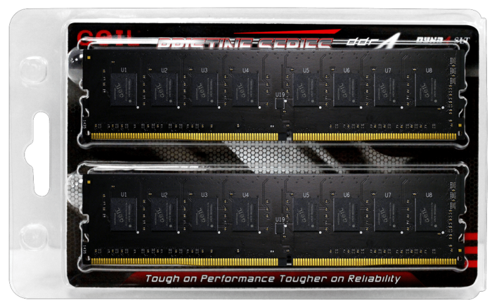 Оперативная память 16GB Kit (2x8GB) GEIL DDR4 2666Mhz PC4-21330 GP416GB2666C19DC PRISTINE SERIES