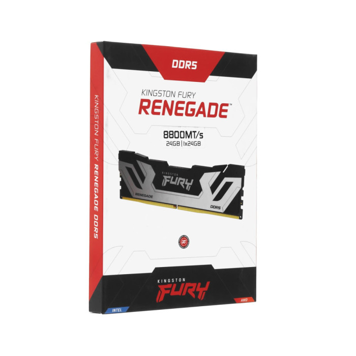 CU-DIMM DDR5 24 GB <8800MHz> Kingston Fury Renegade, KF588CU42RS-24, CL42, silver