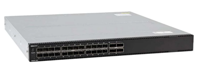 Dell EMC S5224F-ON Switch, 24x 25GbE SFP28, 4x 100GbE QSFP28 ports, PSU to IOair, 2x PSU, OS10, SFP28 to SFP28 DAC/DAC SFP+ 10 Gbe/DAC SFP28/3Yr Ps