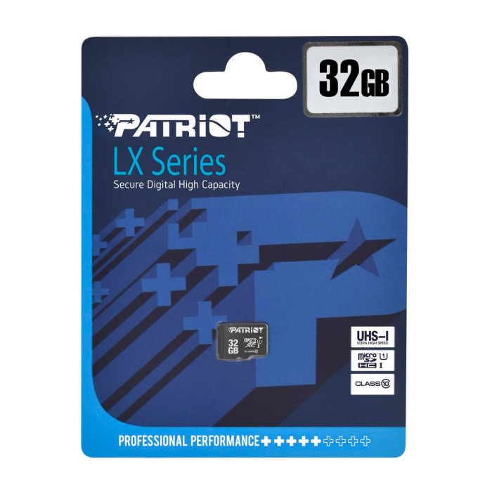 MemoryCard microSDXC  32GB Patriot LX Series PSF32GMDC10, SDHC Class 10