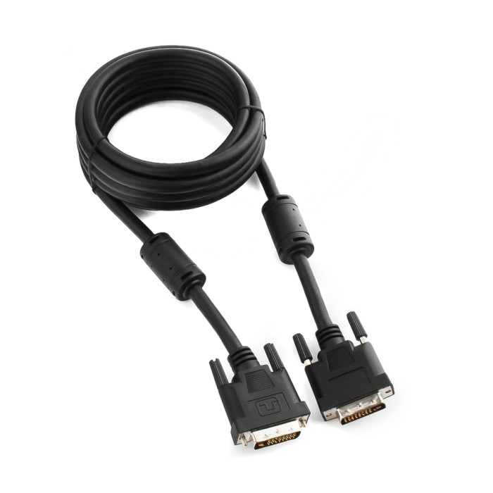 Cable SVGA, DVI-D to DVI-D, m/m, Cablexpert, CC-DVIL-BK-15, 18+1pin/18+1, 4.5м