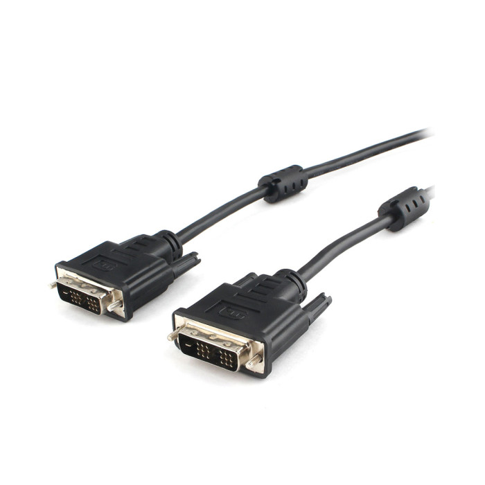 Cable SVGA, DVI-D to DVI-D, m/m, Cablexpert, CC-DVIL-BK-15, 18+1pin/18+1, 4.5м