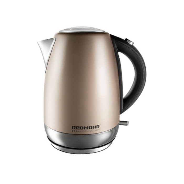 Чайник электрический, Redmond, RK-M1552, Механический, Нержавеющая сталь, Мощность 1850-2200W, Объем 1,7л, Розовый