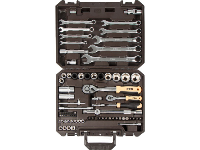 Набор головок и ключей 82пр. 1/4",1/2" PRO STARTUL DAKAR (PRO-082DK)