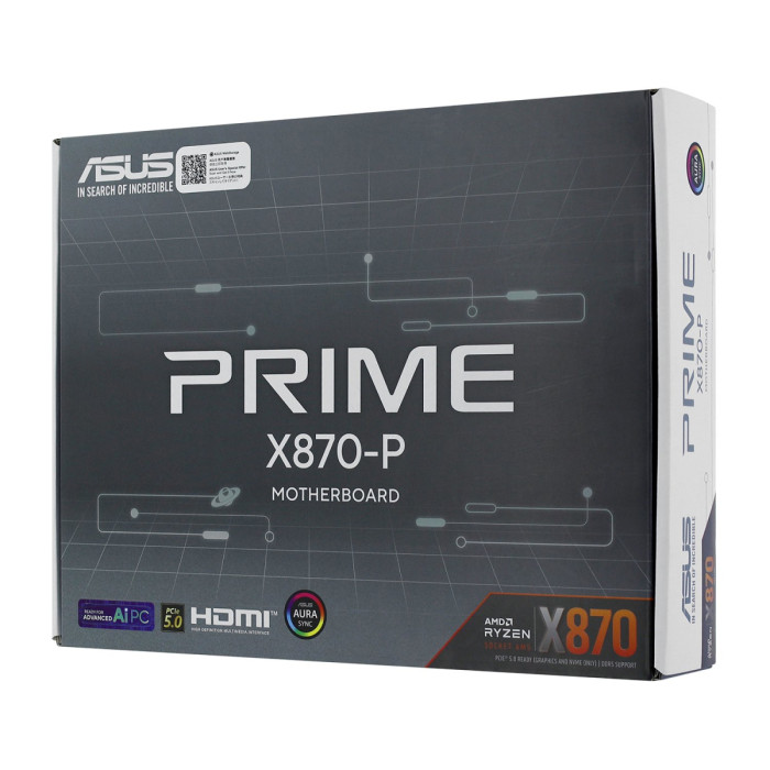 MB Socket AM5, ATX, AMD X870 (HDMI), ASUS PRIME X870-P, 4DDR5, 3PCIx16
