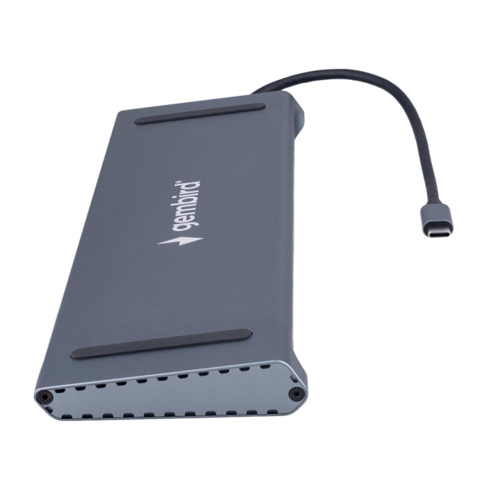 USB Hub12 port, Gembird  UHB-D6, 2xUSB3.1, PD87, Jack3.5, SD/TF, 2xHDMI, RJ45, VGA, USB2.0, Type-C