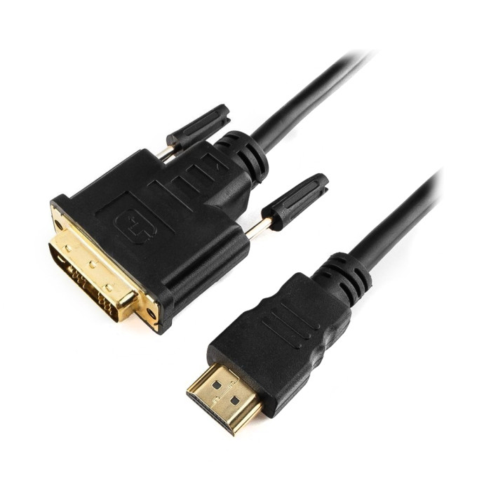 Cable SVGA, DVI-D to HDMI, m/m, Cablexpert CC-HDMI-DVI-10MC, 18+1pin/HDMI, 10м