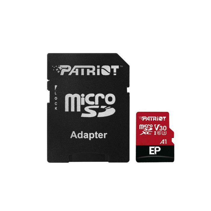 MemoryCard microSDXC 128GB, Patriot PEF128GEP31MCX, Class 10, UHS-I, U3, +adapter SD