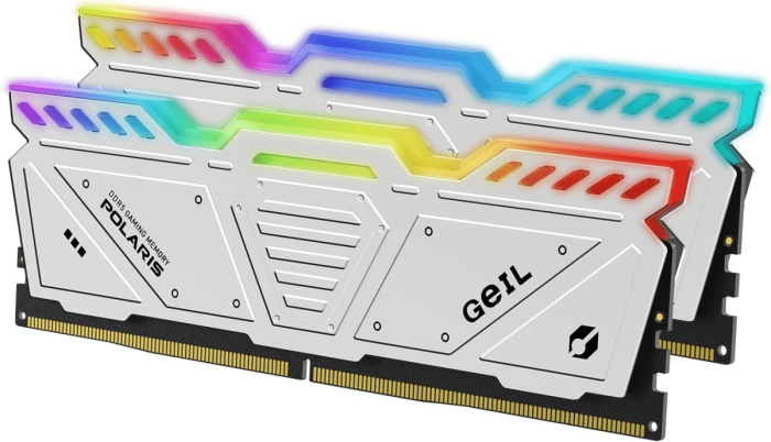 Оперативная память 32GB Kit (2x16GB) GEIL Polaris RGB 5600Mhz DDR5  GOSW532GB5600C46DC White