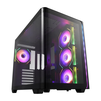 Case ATX midi tower FSP M580-BA, (без БП), BLACK