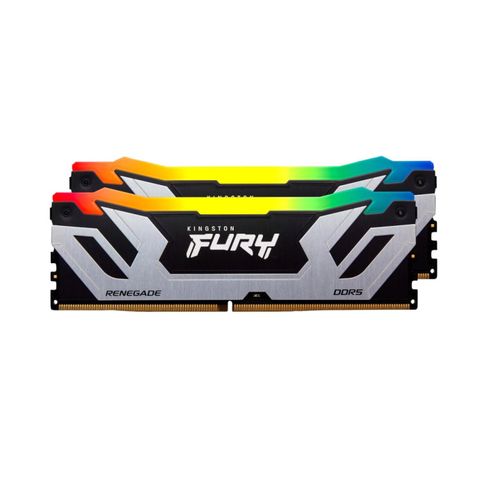 CU-DIMM DDR5 48 GB kit <8800MHz> Kingston Fury Renegade Silver RGB, KF588CU42RSAK2-48, (2x24G), CL42