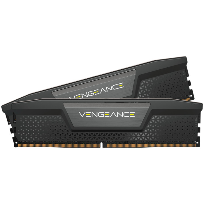 Corsair DDR5, 5200MT/s 16GB 2x8GB DIMM, Unbuffered, 40-40-40-77, 1Gbx16, Std PMIC, XMP 3.0, VENGEANCE DDR5 Black Heatspreader, Black PCB, 1.25V