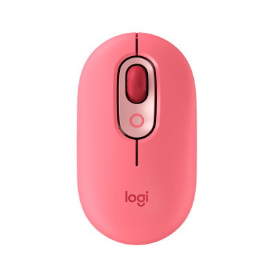 Mouse Logitech POP Wireless optical, 4 buttons, 1000-4000dpi, BT, (910-006548), Heartbreaker