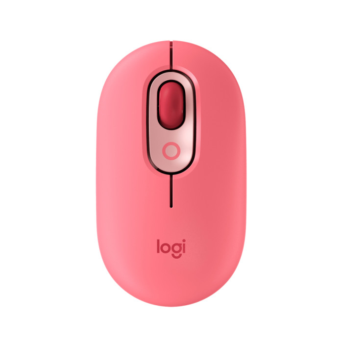 Mouse Logitech POP Wireless optical, 4 buttons, 1000-4000dpi, BT, (910-006548), Heartbreaker
