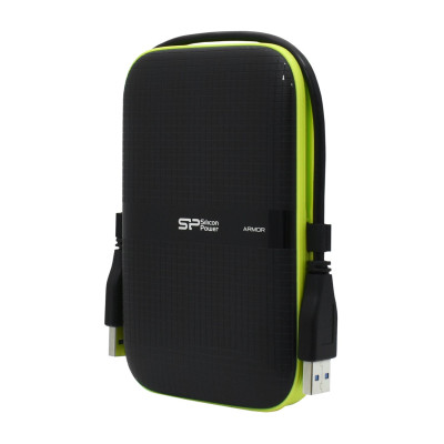 HDD USB 2 TB Silicon Power, A60, SP020TBPHDA60S3K, USB3.1, black-green
