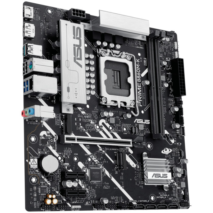 ASUS Main Board Desktop LGA1851 Intel B860 2xDDR5/DDR5 CUDIMM 1xPCIe x16 5.0, 2xPCIe x1, 2xM.2 DisplayPort HDMI mATX