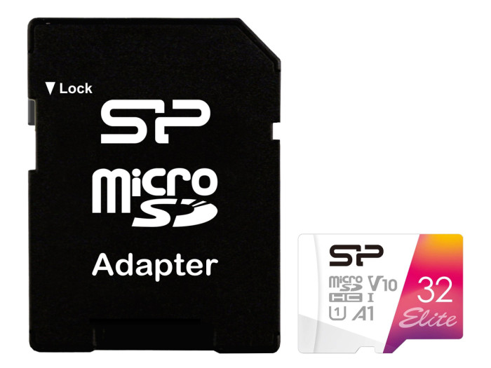 MemoryCard microSDHC 32GB, Silicon Power SP032GBSTHBV1V20SP, Class 10, +adapter