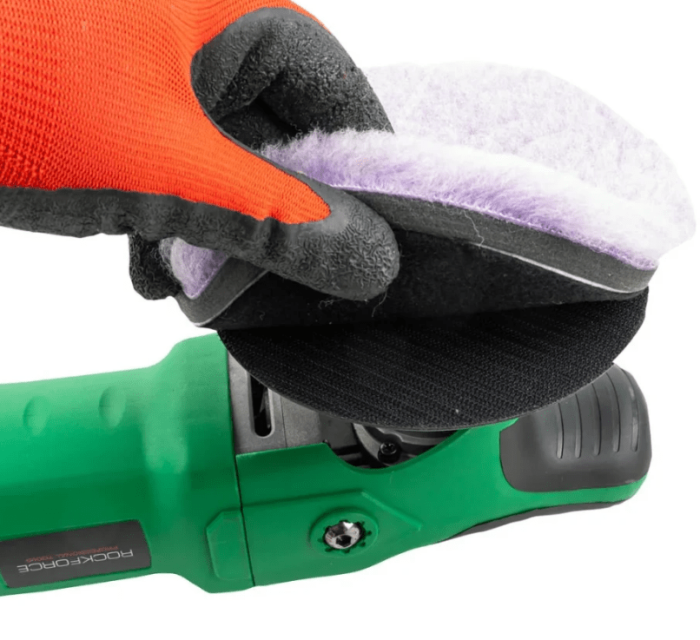 Машина полировальная электрическая (230V, 1200W, 500-2500об/мин, диаметр круга - 150мм) 62353 RF-WT03105