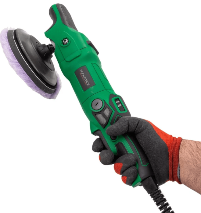 Машина полировальная электрическая (230V, 1200W, 500-2500об/мин, диаметр круга - 150мм) 62353 RF-WT03105