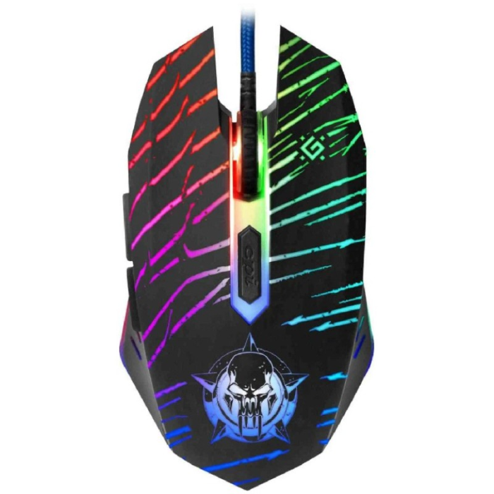 Мышь проводная игровая оптическая Defender DARK AGENT GM-590L, 5кнопок,12800dpi