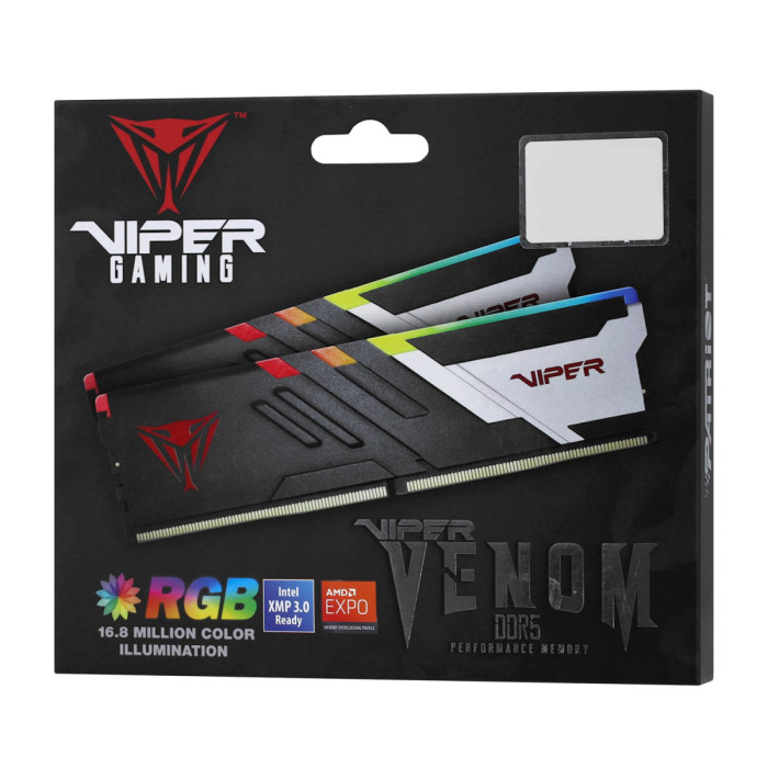 DIMM DDR5 32 GB kit <6200MHz> Patriot VENOM, PVVR532G620C40K, (2x16GB), CL40