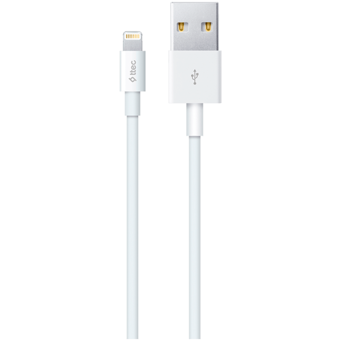 ttec Lightning USB Charge / Data Cable , White