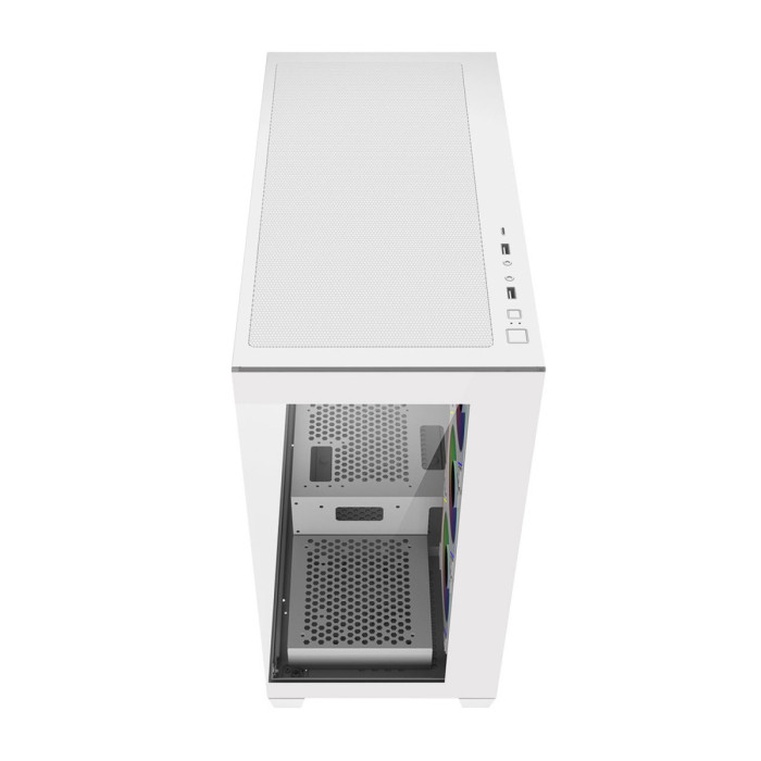Case ATX midi tower FSP M340-WA, (без БП), WHITE