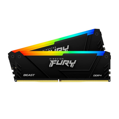 DIMM DDR4 64 GB kit &lt;3200MHz&gt; Kingston Fury Beast RGB, KF432C16BB2AK2/64, (2x32GB) CL16