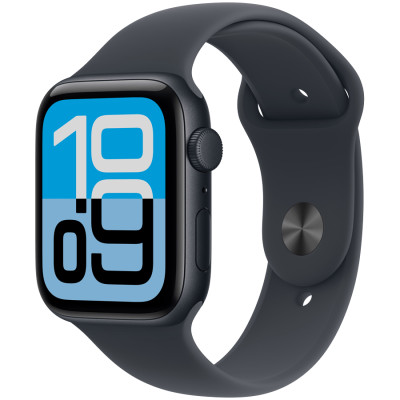 Apple Watch SE 3 GPS 44mm Midnight Aluminium Case with Midnight Sport Band - M/L,Model A3325