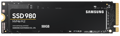 Твердотельный накопитель  500GB SSD Samsung 980 NVMe M.2 2280 R3100Mb/s W2600MB/s MZ-V8V500BW