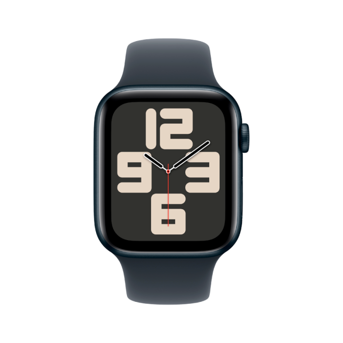 Apple Watch SE 2024 GPS 40mm Midnight Aluminium Case with Midnight Sport Band - S/M,Model A2722