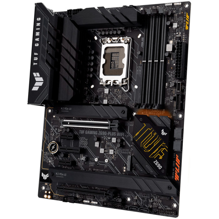 ASUS MB TUF GAMING Z690-PLUS WIFI, Z690, LGA1700, 4xDDR5, DP / HDMI, 1x PCIe 5.0 x16, 1xPCIe 3.0 x16, 2xPCIe 3.0 x4, 2xPCIe 3.0 x1 slots, 4xSATA, 4xM.2, 2.5G LAN, Wi-Fi 6E + BT5.2, ATX